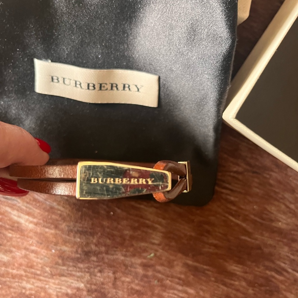 Burberry Tan Leather Belt - Picture 4 of 5